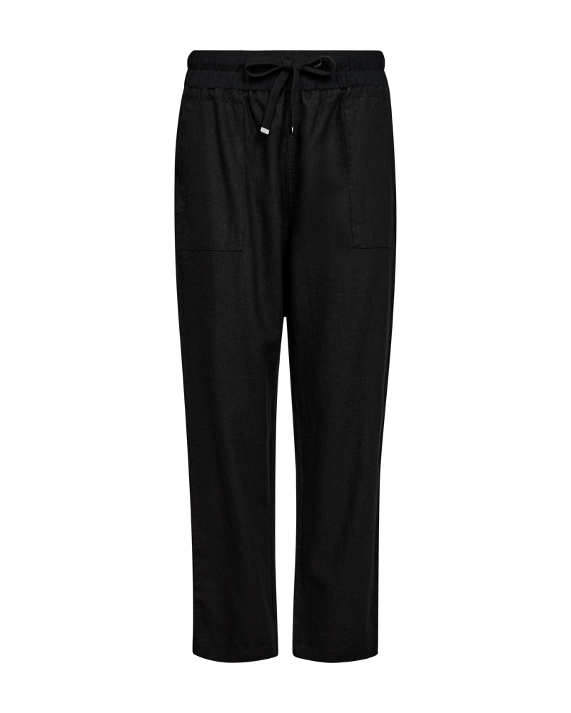 FQLAVA-PANTS linbukse Svart