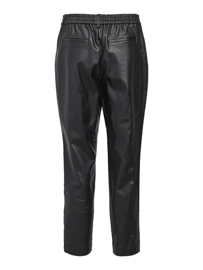 OBJMELBA LISA SLIM COATED PANT 135 DIV Svart