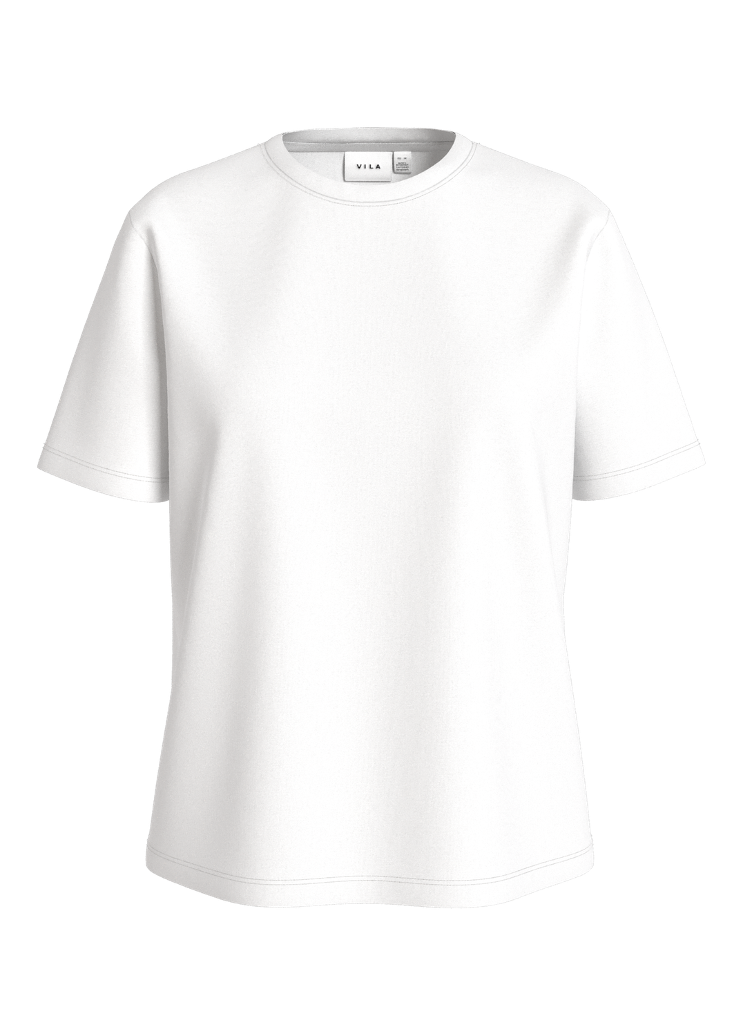 VISYBIL BLOOM O-NECK S/S EMB T-SHIRT/DFS Klar Hvit