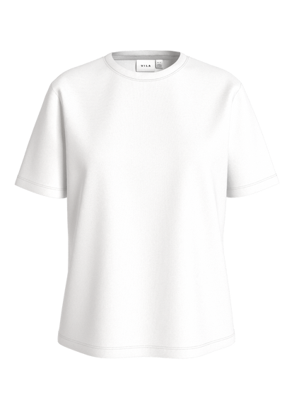 VISYBIL BLOOM O-NECK S/S EMB T-SHIRT/DFS Klar Hvit
