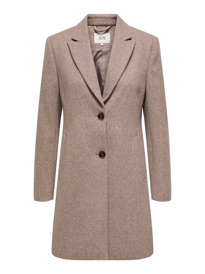 JDYECHO COAT OTW NOOS Lysebrun