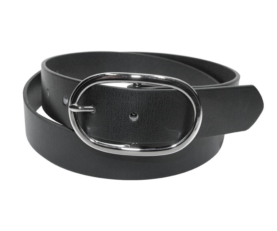 Belte 3 cm m enkel spenne Sort