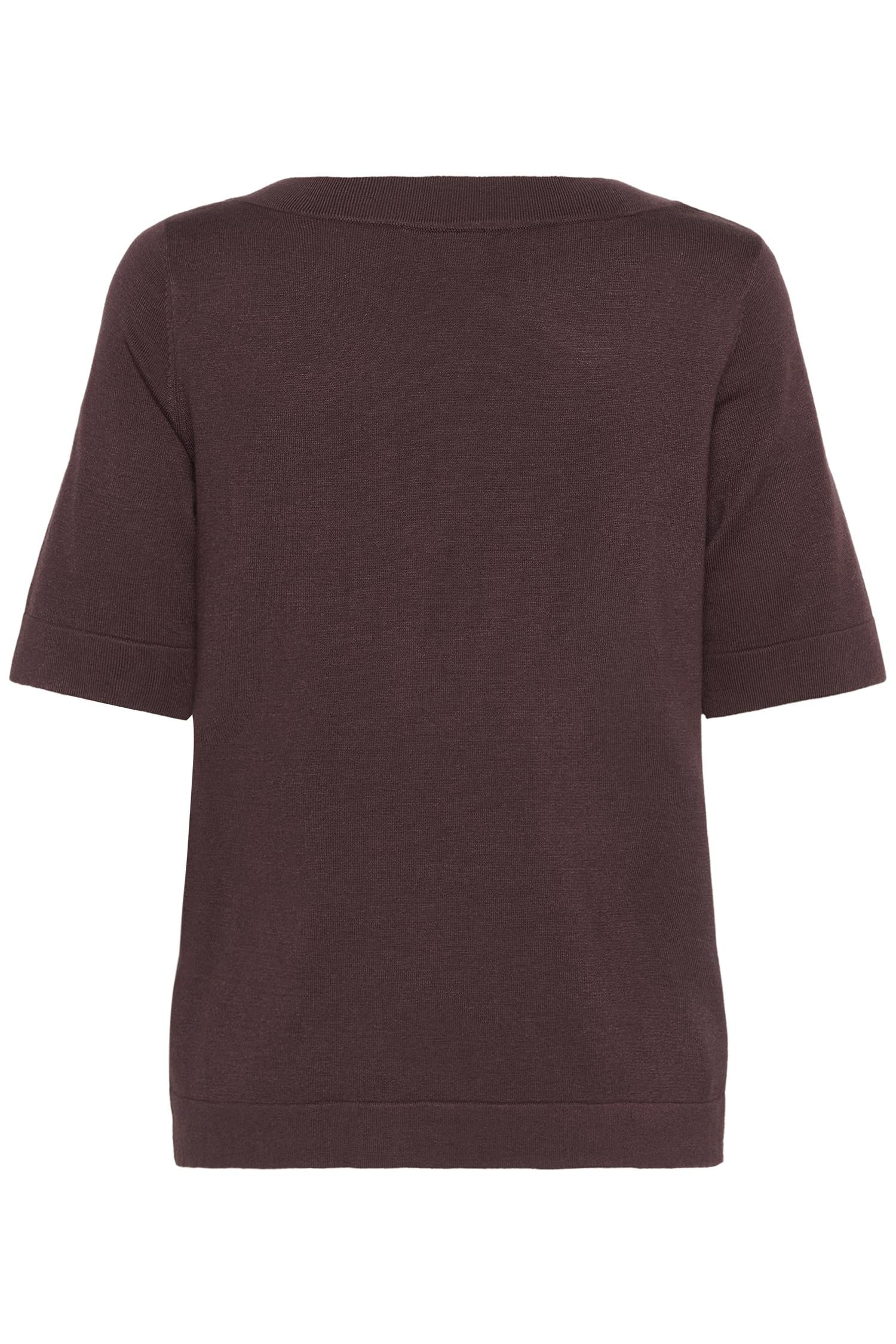 Kalizza Boatneck Solid Pullover Fudge