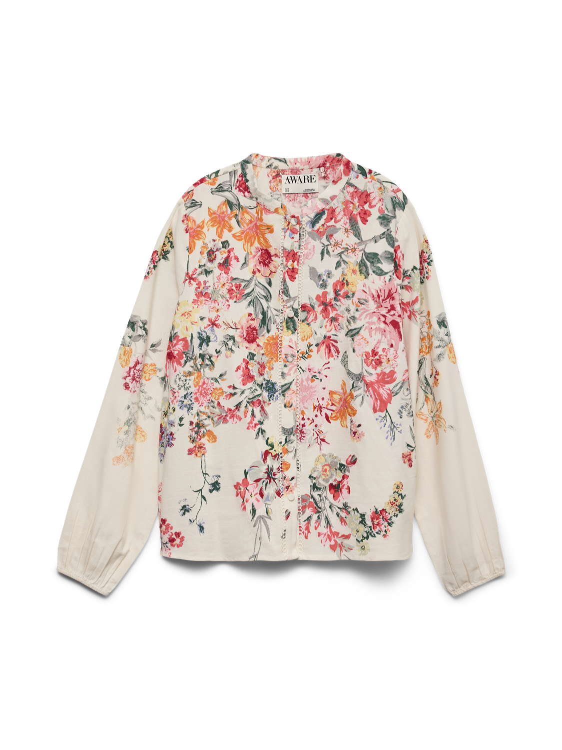 VMKRISTIN LS SHIRT VMA Lysegrå