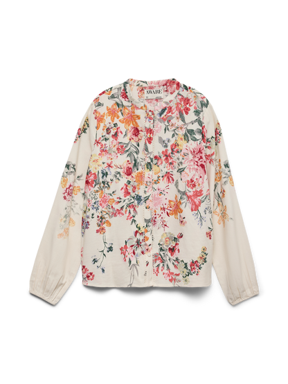 VMKRISTIN LS SHIRT VMA Lysegrå