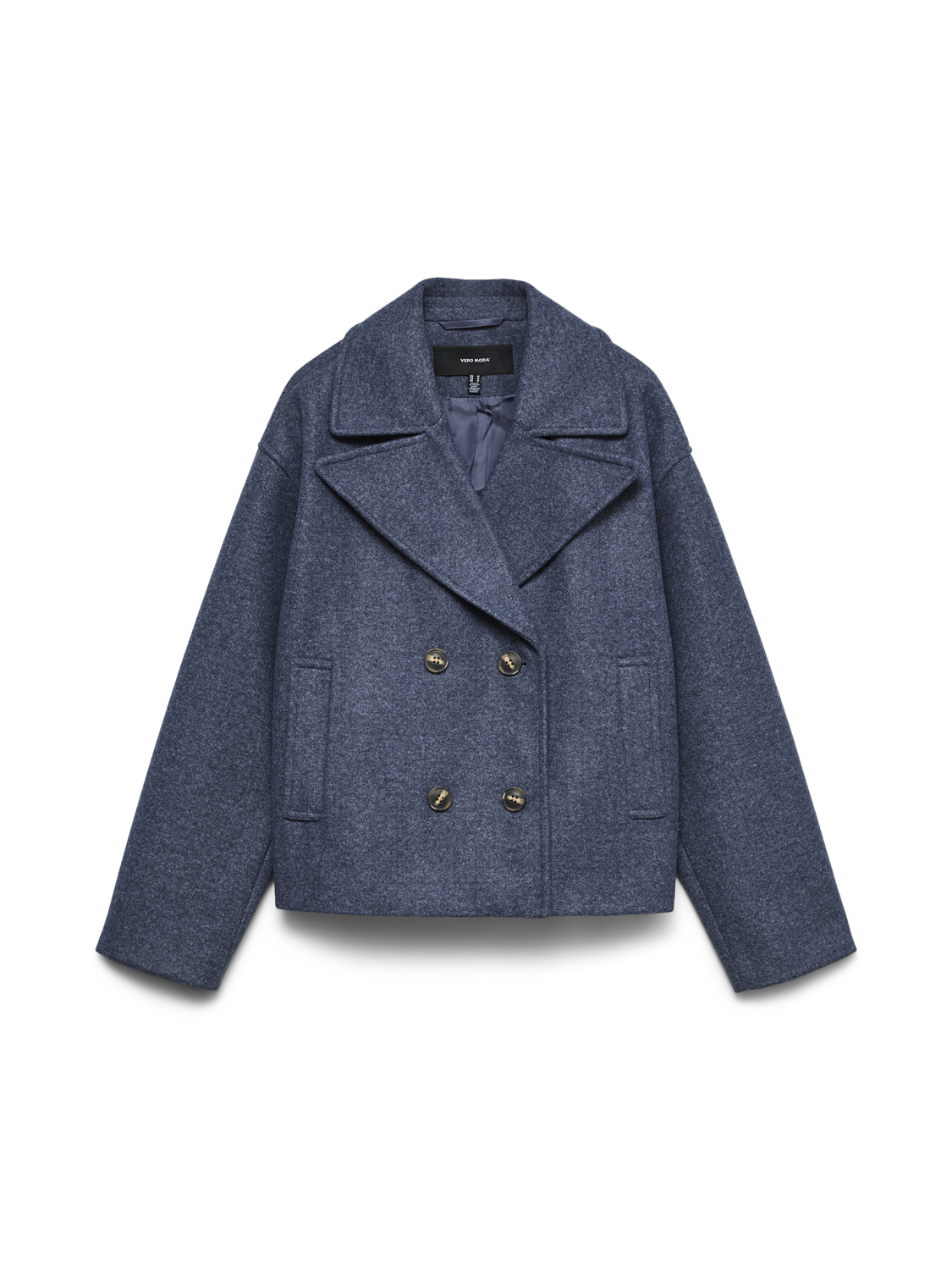 Vmvinceline Short Jacket Noos Mellomblå