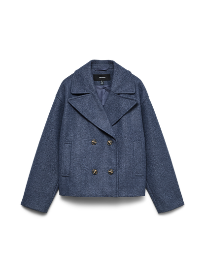 Vmvinceline Short Jacket Noos Mellomblå