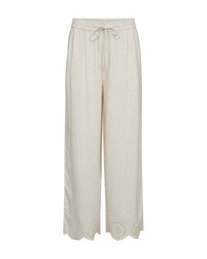 FQLINUS-PANTS linbukse Lys Beige