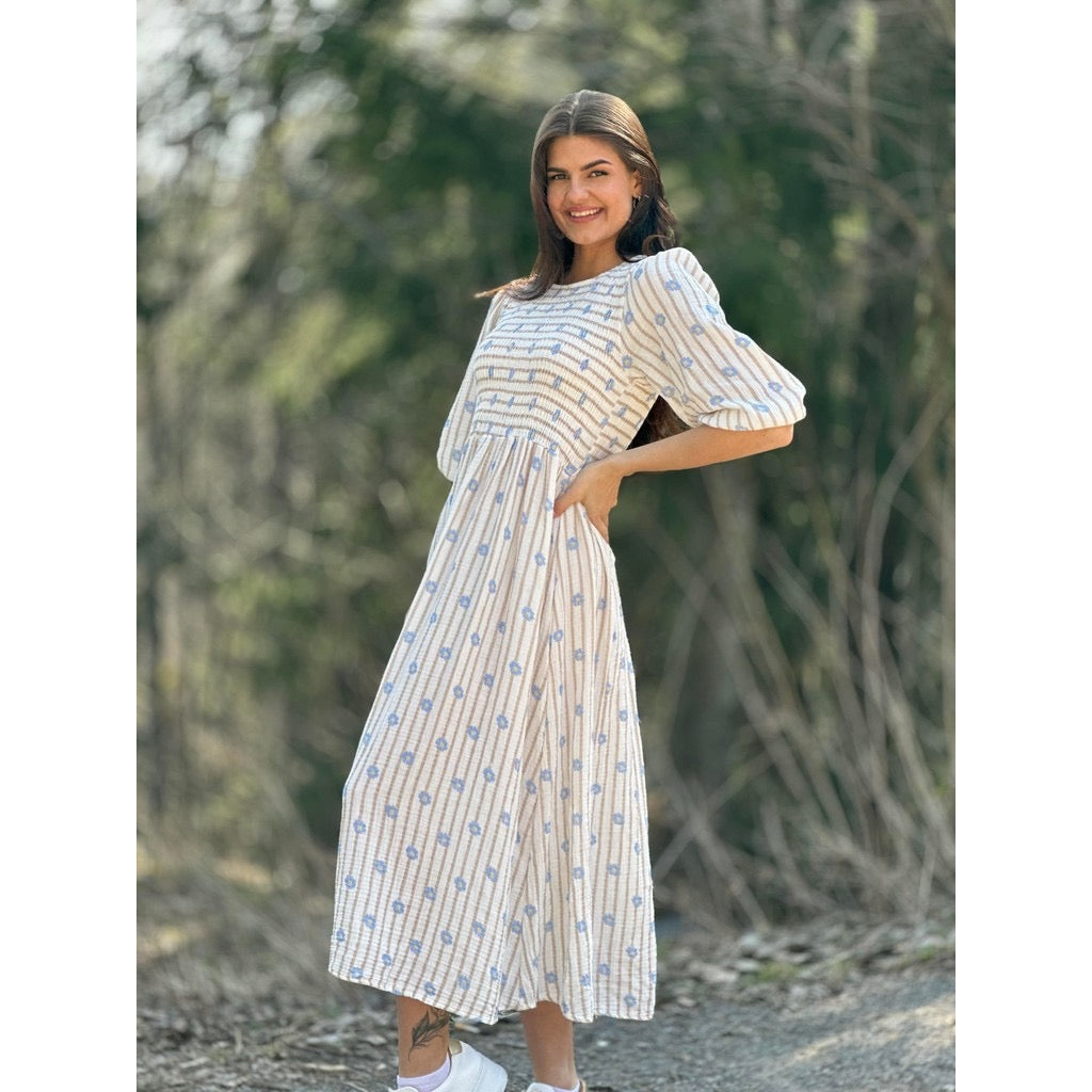 Emmeline kjole Beige