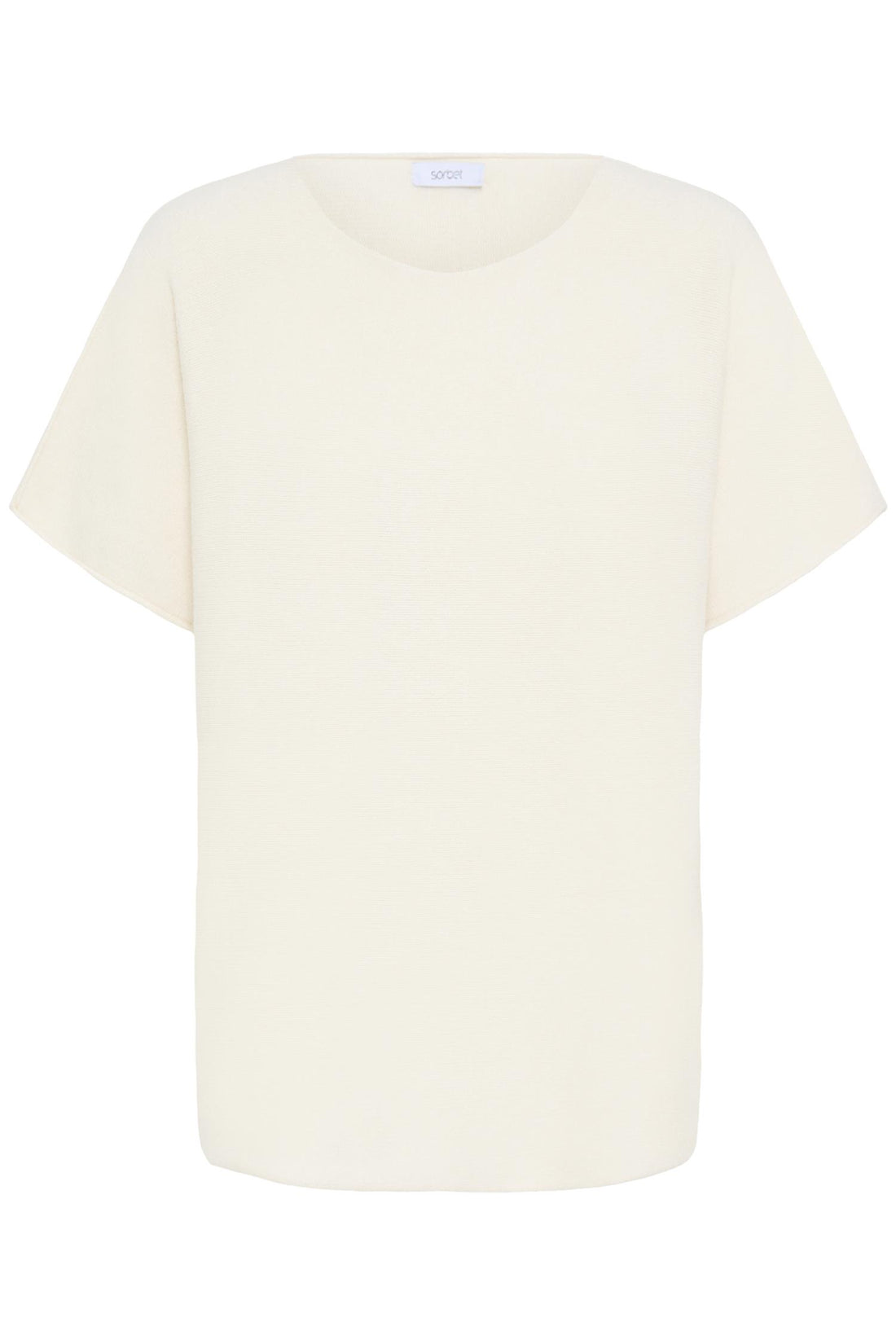 Sbinnova Half Sl Knit Blouse Antique White