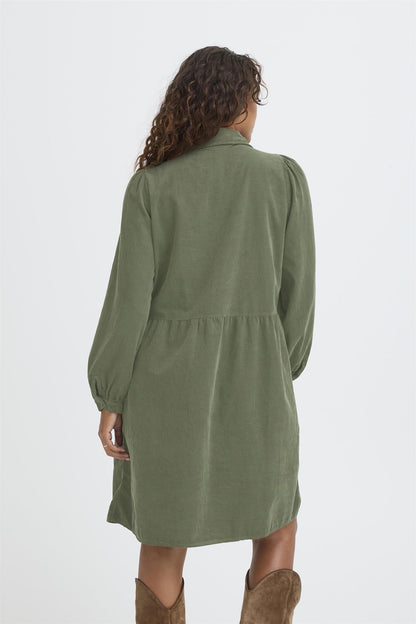 Sbladycord Dress Dusty Olive