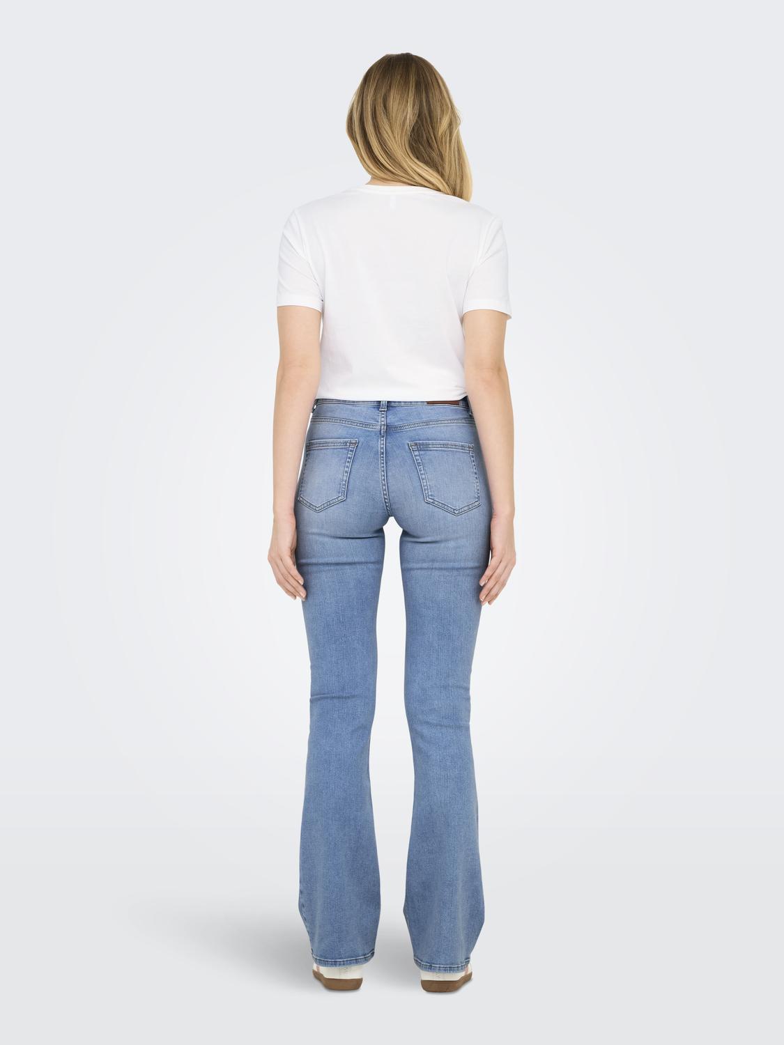 ONLBLUSH MID FLARED DNM TAI198 NOOS Mellomblå