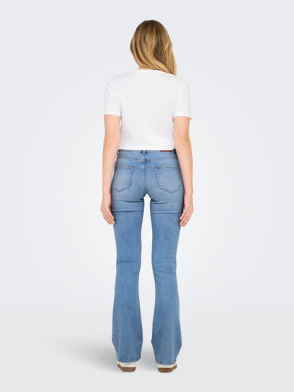 ONLBLUSH MID FLARED DNM TAI198 NOOS Mellomblå