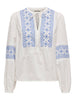 JDYLULU L/S EMBROIDERY SHIRT WVN Cloud Dancer