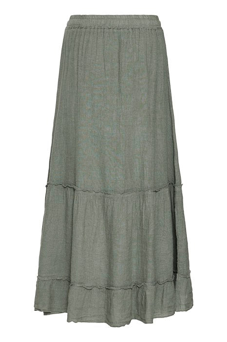 SBFONTANELLE linskjørt Dusty Olive