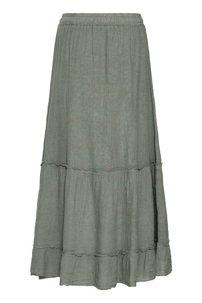 SBFONTANELLE linskjørt Dusty Olive
