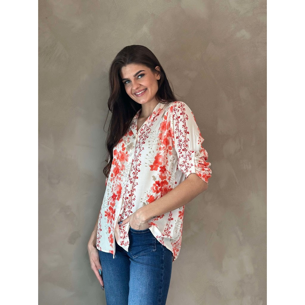 Floria bluse Coral