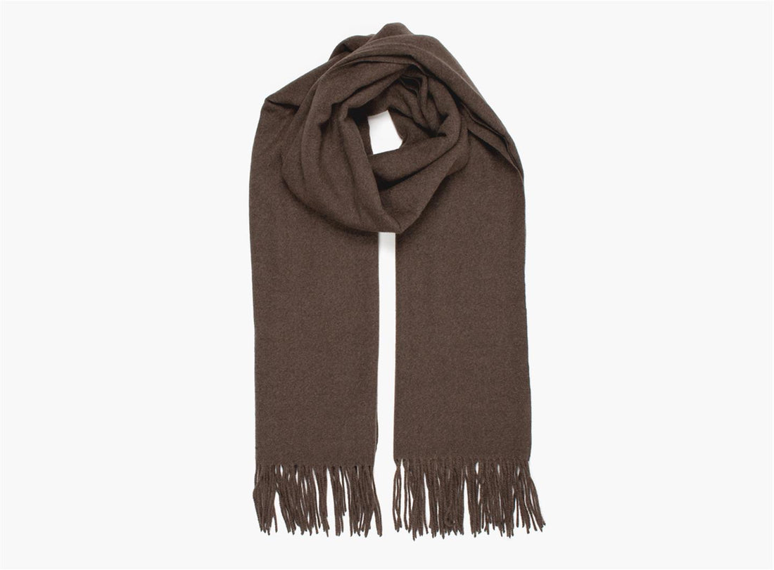 MANZINI CLASSIC SCARF Lysebrun