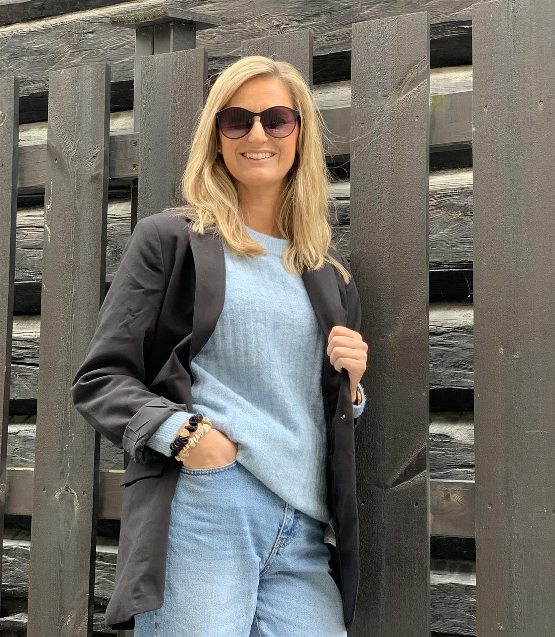 OBJSIGRID L/S BLAZER Svart