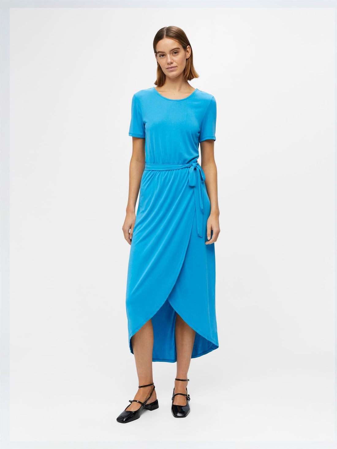 OBJANNIE NADIA S/S DRESS NOOS Blå